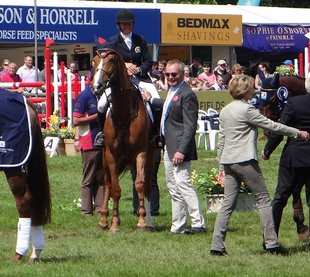 Prize giving CCI3*, Bramham International Horse Trials 2014